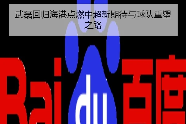 武磊回归海港点燃中超新期待与球队重塑之路